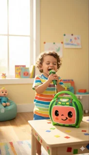 اسپیکر کارائوکه ی کوکوملون با میکروفون